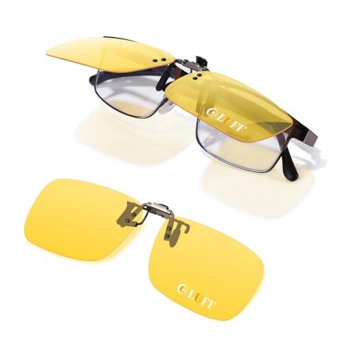 Mejora tu visibilidad nocturna al conducir con los clips LUFF: reduce deslumbramientos, pesa solo 8g y se adapta a tus gafas graduadas.