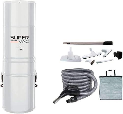 Aspirador central SuperVac 70-690 Airwatt con juego de manguera Supra 7,5 m