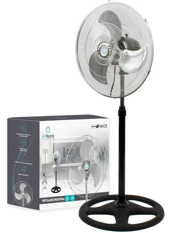 THE SECRET HOME - Ventilador de Suelo con Base - Ventilador con Varias Velocidades - Ideal para Habitación, Comedor, Salón u Oficina (Modelo 4-60 W)