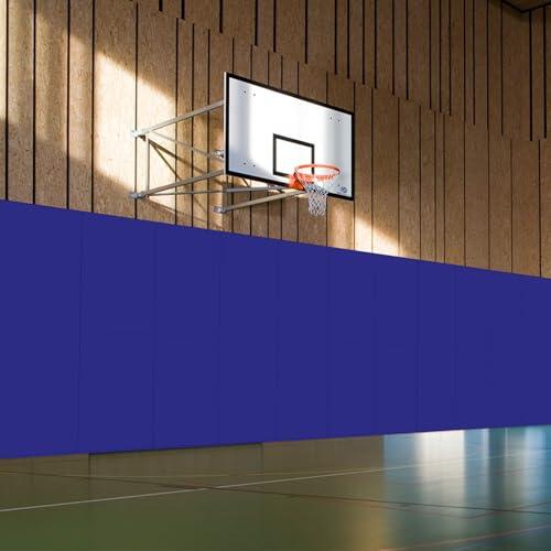VANCL Acolchado de pared de gimnasio de 2 x 6 pulgadas, acolchado de pared de baloncesto de 4 pulgadas de grosor, almohadillas de pared gruesas de 2 x 6 pies, tapete de baloncesto, acolchado grueso de