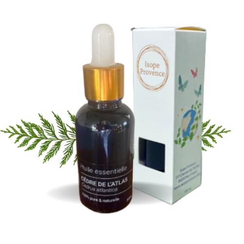 Huile Essentielle de Cèdre de l'Atlas 30 ml, 100% puro y natural, ideal para difusos y para lutter contre les insectes
