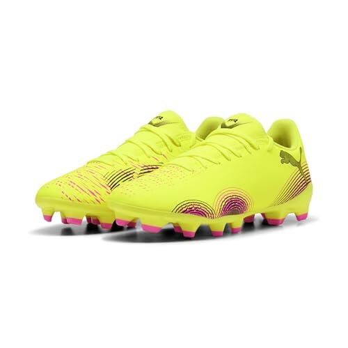 PUMA - Future 8 Play FG/AG WN'S, Zapatillas de fútbol Femenino, Yellow Alert-PUMA Black-Sun Struck,