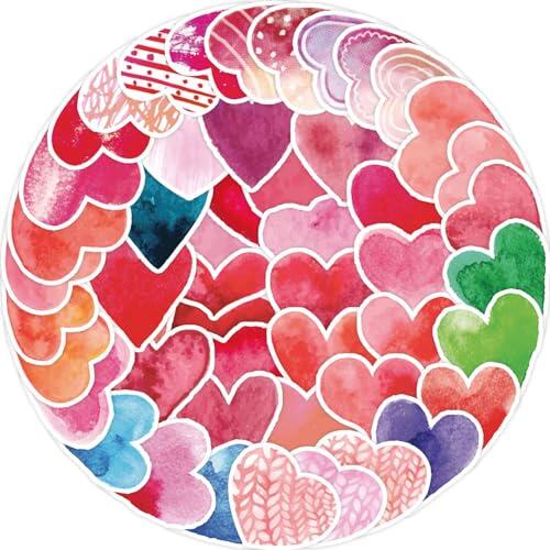 Paquete de Pegatinas,Pegatina Love 50 PCS Laptop Stickers para Ordenador Portátil, Patinete, Snowboard, Maleta, Bicicleta, Parachoques de Coche
