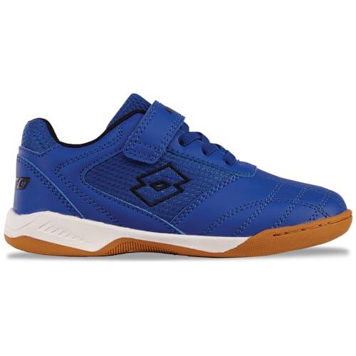 LOTTO Zapatillas Unisex para niños, Azul y Negro, 34 EU