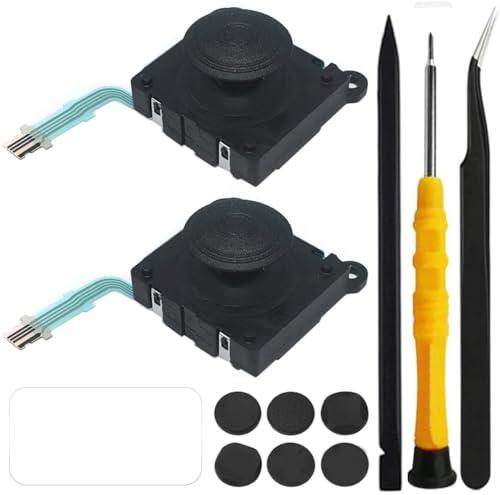 ZHUROUPU 2-Pack 3D Rocker Analog Joystick Botón Thumbstick Repuesto joystick Control Pad Stick Botón Módulo Parte Para Sony PS Vita PCH-2000 PSV 2000 PS Vita 2000 2001 PS Vita 2000 2001 Negro