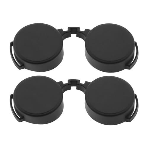 VGOL 2 fundas de goma para oculares de 41-42 mm, protección contra la lluvia, cubierta de lente ocular, accesorios de lente compatibles con prismáticos de 8 x 42, 10 x 42, 12 x 42, color negro