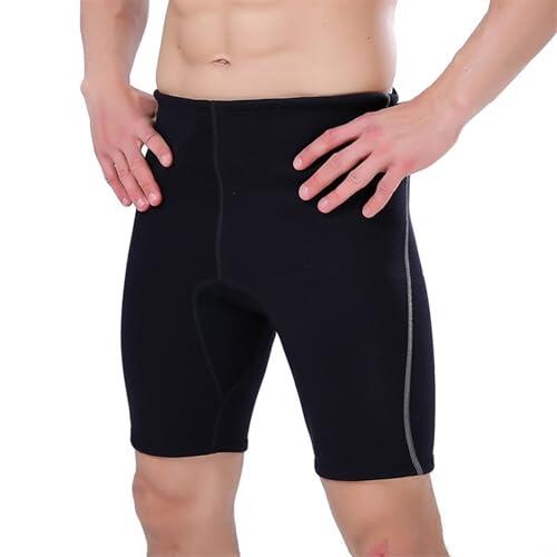 Wetsuit Shorts Hombres Mujeres, Pantalones De Natación 2mm Neopreno Traje De Buceo Trunks para Snorkeling Deporte Acuático (Color : Schwarz, Size : XL)