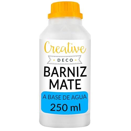 Creative DECO 250 ml Barniz Manualidades para Pintura Acrílica Brillante | Botella de Acabado de Superficies a Base de Agua | Laca Incolora Permanente | Uso Interior y Exterior Decoupage, Bricolaje