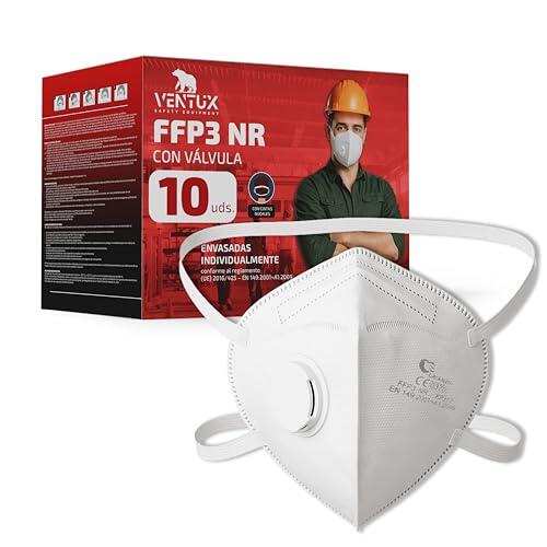 Mascarillas FFP3 con Válvula × 10 Unidades | Certificadas