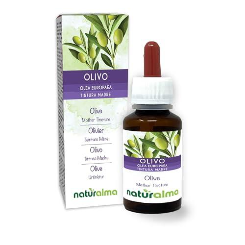Olivo (Olea europaea) hojas Tintura Madre sin alcohol Naturalma - Extracto líquido gotas 60 ml - Complemento alimenticio - Vegano
