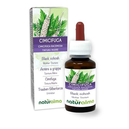 Cimífuga (Cimicifuga racemosa o Actaea racemosa) rizomas Tintura Madre sin alcohol Naturalma - Extracto líquido gotas 60 ml - Complemento alimenticio - Vegano