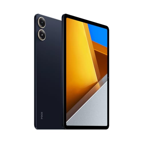 XIAOMI Poco Pad Tablet 12.1 Pulgadas, 8 GB RAM + 256 GB ROM, 2024 Android Tablet WiFi, resolución de 1600 x 2560, Pantalla de 120 Hz, batería de 10000 mAh, Carga rápida de 33W (Gris) (Azul)
