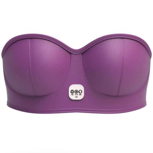 ZPBLWT Sujetador Masajeador de Senos Eléctrico, Masajeador de Senos Envolvente de 360 ​​Grados, Belleza Cuidado de Las Mamas, Estimulador De Aumento De Pecho, Cobrable