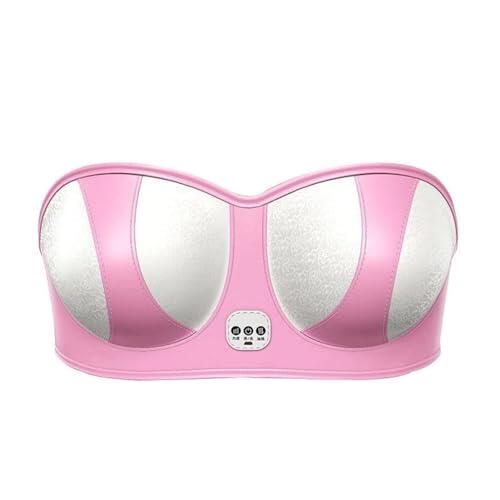 ZPBLWT Sujetador Masajeador de Senos Eléctrico, Masajeador de Senos Envolvente de 360 ​​Grados, Belleza Cuidado de Las Mamas, Estimulador De Aumento De Pecho, Cobrable