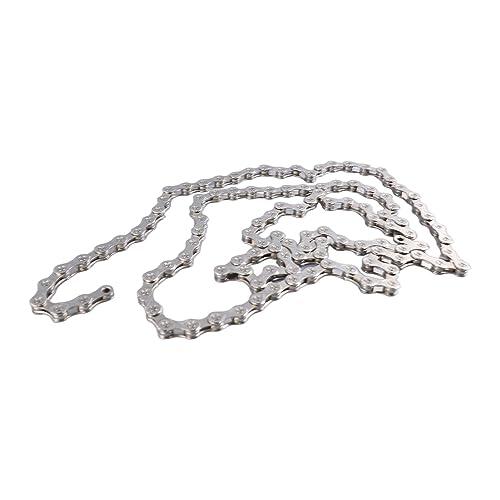Cadena de Bicicletas de Montaña de Acero de Carbono Plateado a 10 Velocidades Akozon de 10 Velocidades, Cadenas de Bicicletas de Carretera Premium, Accesorios para Bicicletas Duraderos para