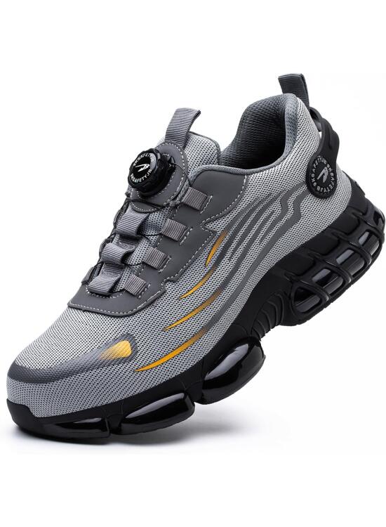 Zapatos de Seguridad para Hombre Mujer Zapatillas Ligeros Calzado Trabajo Comodo Antideslizante con Puntera de Acero 36-46 EU
