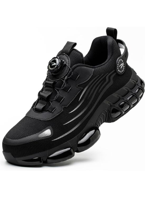 Zapatos de Seguridad para Hombre Mujer Zapatillas Ligeros Calzado Trabajo Comodo Antideslizante con Puntera de Acero 36-46 EU