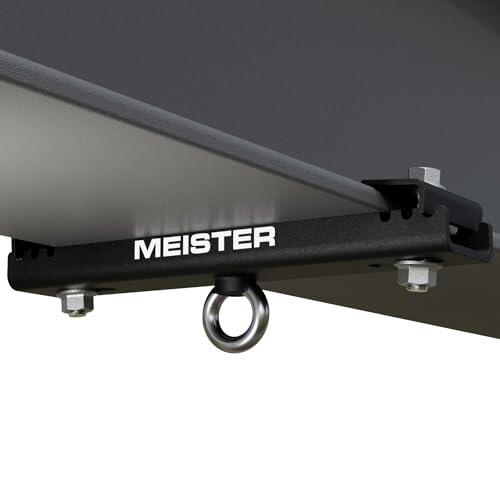 Meister - Soporte de suspensión de abrazadera para boxeo y artes marciales mixtas, correas de suspensión y accesorios de techo, negro, 19 cm-24,1 cm