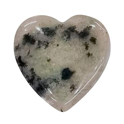Trailrest Piedras para Hacer Joyas Forma de corazón Curación Cristal Piedra Preciosa Natural Amor Piedra Preciosa Rosa Amatista Maceta Pecera Decoración Relleno De Piedras para Jarrones (A, One Size)