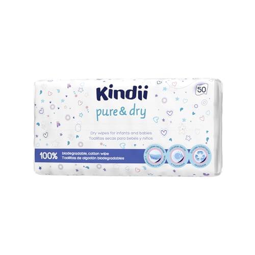 Guía completa sobre las toallitas secas para bebé Kindii Pure&Dry de algodón