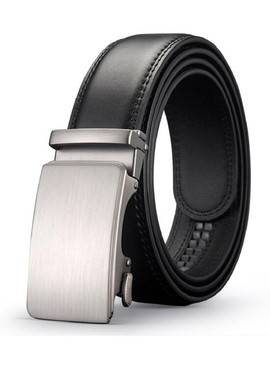 Acewin Cinturón Hombre, Automática Cinturónes Hombre Cuero, Ajustable, Ancho 35mm