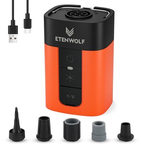 Análisis técnico de la bomba de aire portátil ETENWOLF con batería de 10400 mAh