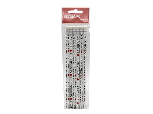 CyP Brands- Sevilla, Set de Papelería, Escritura, Lápices con Goma, Color Blanco, Producto Oficial