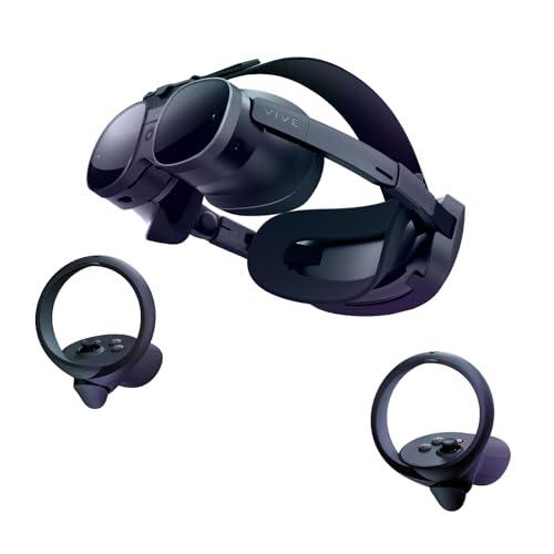 HTC Vive XR Elite con Paquete de Lujo - Auriculares de Realidad Mixta y PC VR + Controladores