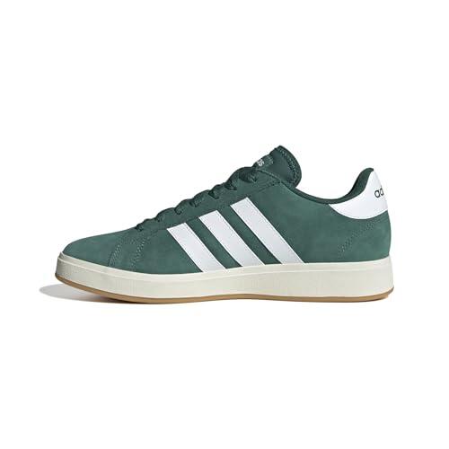 adidas Hombre Grand Court Base 00S Shoes, Collegiate Green/Cloud White/Gum, 45 1/3 EU