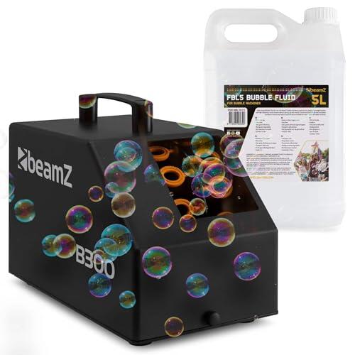 BeamZ B300 Máquina de Burbujas con 5 litros de líquido y Mando a Distancia
