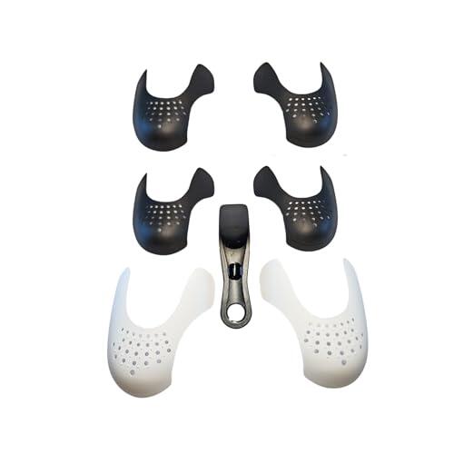 RF.ROFER® 3 Punteras para zapatos + 1 Calzador|Puntera antiarrugas para zapatillas |protectores antiarrugas zapatillas deporte (L(41-45))