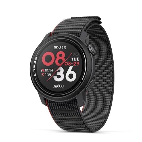 COROS Pace 3 Reloj Deportivo GPS, Ligero Reloj Running- Nylon Ink
