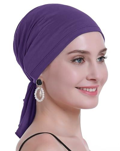 osvyo - Pañuelo de bambú para la cabeza para mujeres con pérdida de cabello por quimioterapia, turbantes para el cáncer, embalaje sellado, Talla única