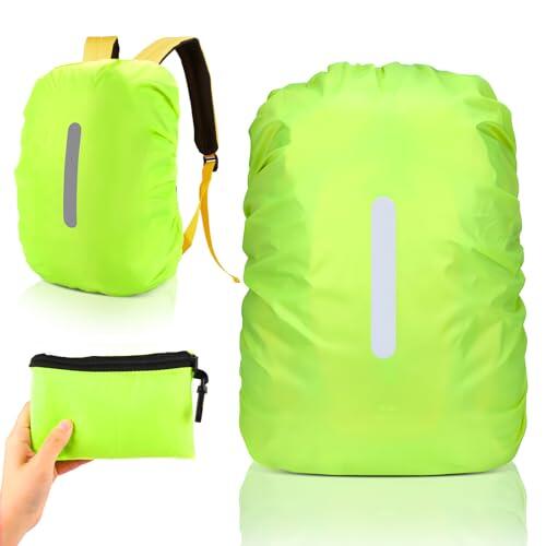 VMUTGA Funda Impermeable para Mochila, 30L-40L Cubre Mochila Lluvia con Banda Reflectante Funda Lluvia Mochilas Escolares Protector Lluvia Mochila Impermeable para Senderismo Camping Turismo Ciclismo