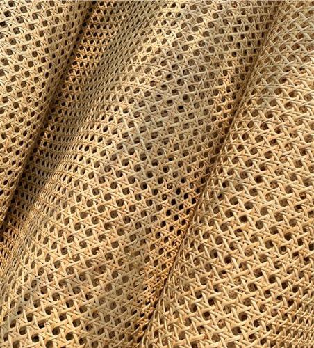 Ratan Rollo Mimbre, Mimbre rollo, Rejilla mimbre Natural Rollo, Ratan para muebles, 35x100cm Ratan Natural por Metros, Rejilla Mimbre Cuadradillo natural para Tapizar Sillas, ratan muebles, cestas