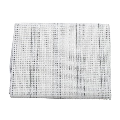 HERCHR Tela De Ganchillo, Malla para Alfombras, Lona con Gancho De Pestillo, Fabricación De Alfombras, Lámina Cuadriculada En Blanco para Proyectos De Manualidades DIY (100 X 150 Cm)