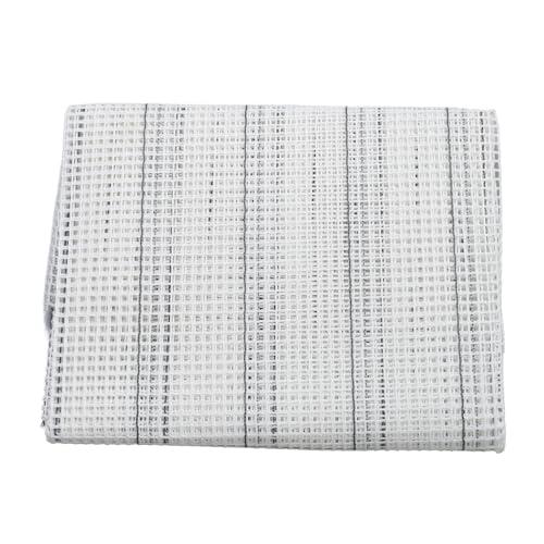 HERCHR Lona con Gancho De Pestillo, Fabricación De Alfombras, Tela De Malla con Gancho De Pestillo, Kit De Lona De Malla con Gancho para Alfombra En Blanco, Hoja De Malla para Bricolaje(50 * 150cm)