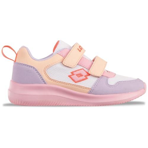 Lotto Zapatillas Unisex para niños Convince VL MF K, Rosa Morada, 35 EU