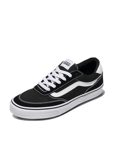 Vans Hombre Brooklyn LS Zapatilla Suede and Black and White 39 EU