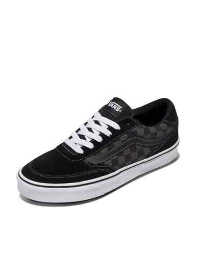 Vans Hombre Brooklyn LS Zapatilla Checkerboard Black and Asphalt 42 EU