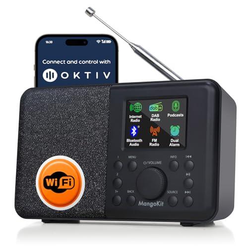 MangoKit SR10 Radio WiFi, Bluetooth, Dab e Internet, Negro