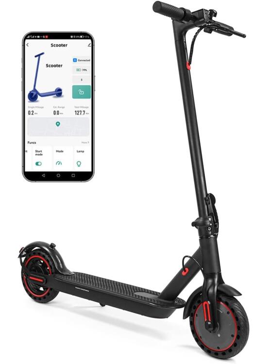 Patinete eléctrico de 8,5 Pulgadas, batería de 10,4 Ah, 3 Modos de Velocidad, autonomía de 24 a 33 km, Carga de 120 kg