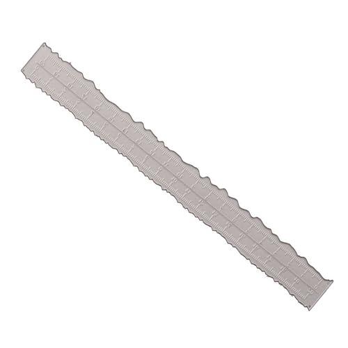 Regla De Rasgado 3 En 1 - Herramienta De Corte Irregular De Papel Y Medición De Bordes - Acero Al Carbono
