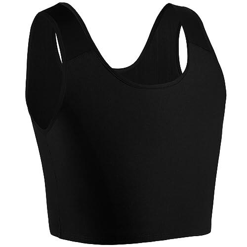 XUJI Medio Binder Pecho Transgénero Compresión FTM Pullover Diseño Binder (B, L)