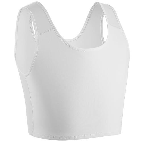 XUJI Medio Binder Pecho Transgénero Compresión FTM Pullover Diseño Binder (W, S)