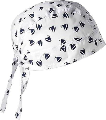EMMEBi bandana niño recién nacido algodón verano, Vela Blanca, talla unica