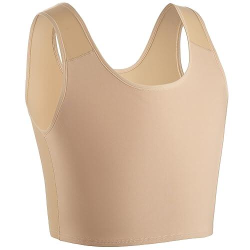 XUJI Medio Binder Pecho Transgénero Compresión FTM Pullover Diseño Binder (K, L)