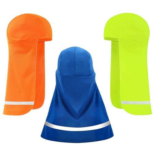 Heveer Forros de Casco Gorro de Absorber Sudor Bandana Ciclismo Hombre con Solapa de Cuello para Equitación al Aire Libre 3 Piezas