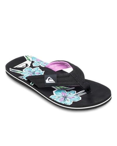 Quiksilver Sandalias Molokai Layback para hombre, color negro, talla 43 EU, Black Backyards, 43 EU