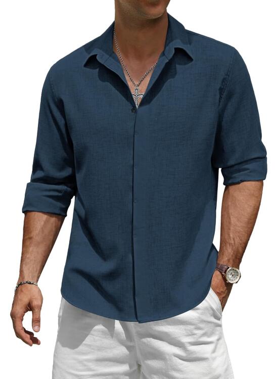 Camisa de Lino para Hombre: Una Opción Fresca y Casual para el Verano